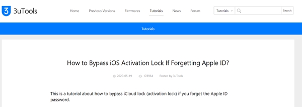 3uTools Activation Lock Guide 
