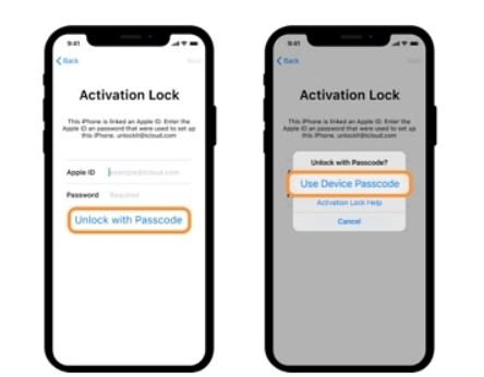 Bypass iCloud Activation Lock Using Device Passcode 