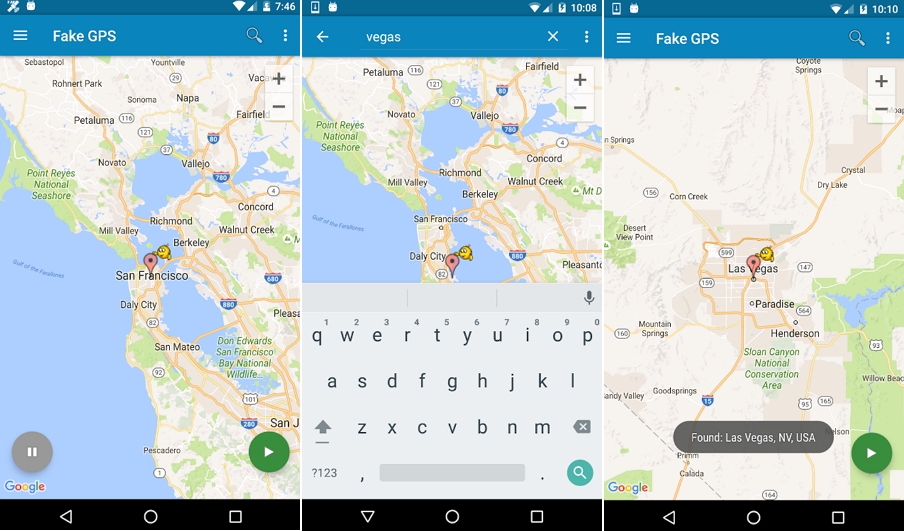 Download and install the fake location app