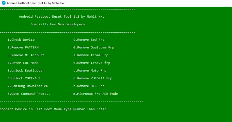 Android Fastboot Reset Tool MTK