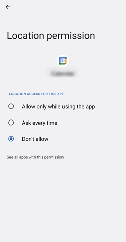 Turn Off the GPS on android
