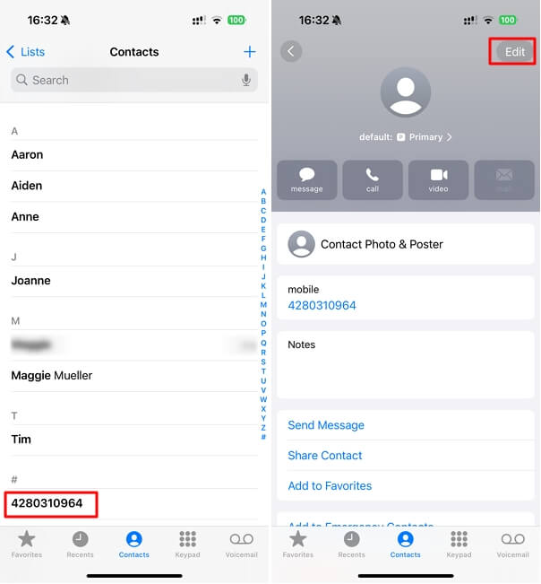 Make Sure the Contact is Saved Properly 
