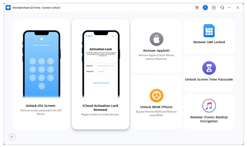 Dr.Fone icloud unlock