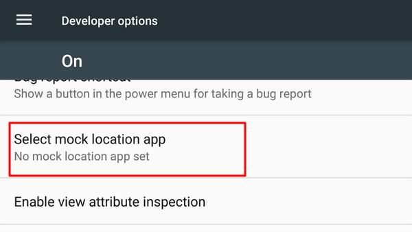 Select mock location app