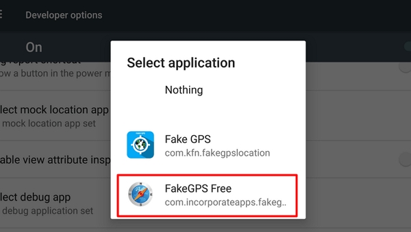 choose Fake GPS