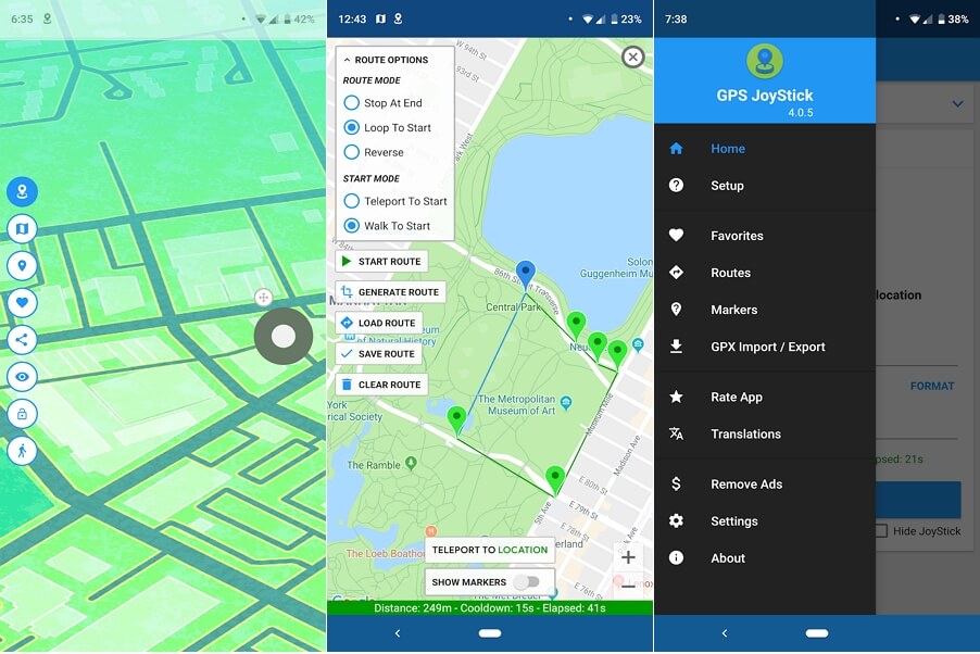 Launch Fake GPS Location - GPS Joystick app