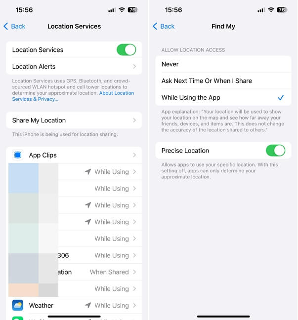 Turn Off Location Services for a Specific App