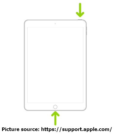 Hard Reset iPad with a Home Button