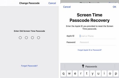 No Option for Forgot Screen Time Passcode 