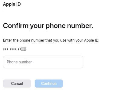 confirm your mobile numbe
