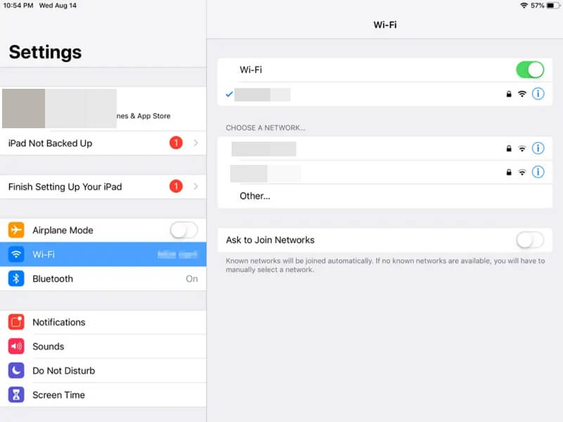 Use a strong Wi-Fi connection 