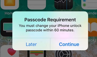 What is iPhone Saying You Must Change Passcode