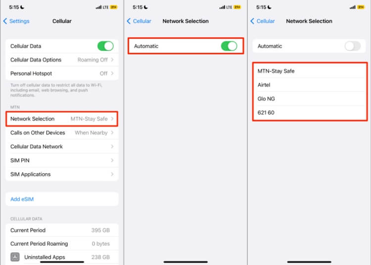 Manually Search for Your Network