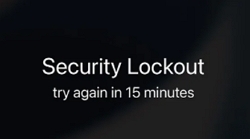  Security Lockout on iphone 