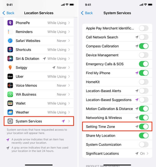 Enable Location Access 