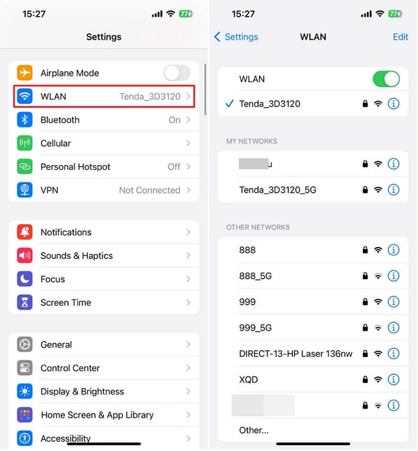 Check the Wi-Fi Connection