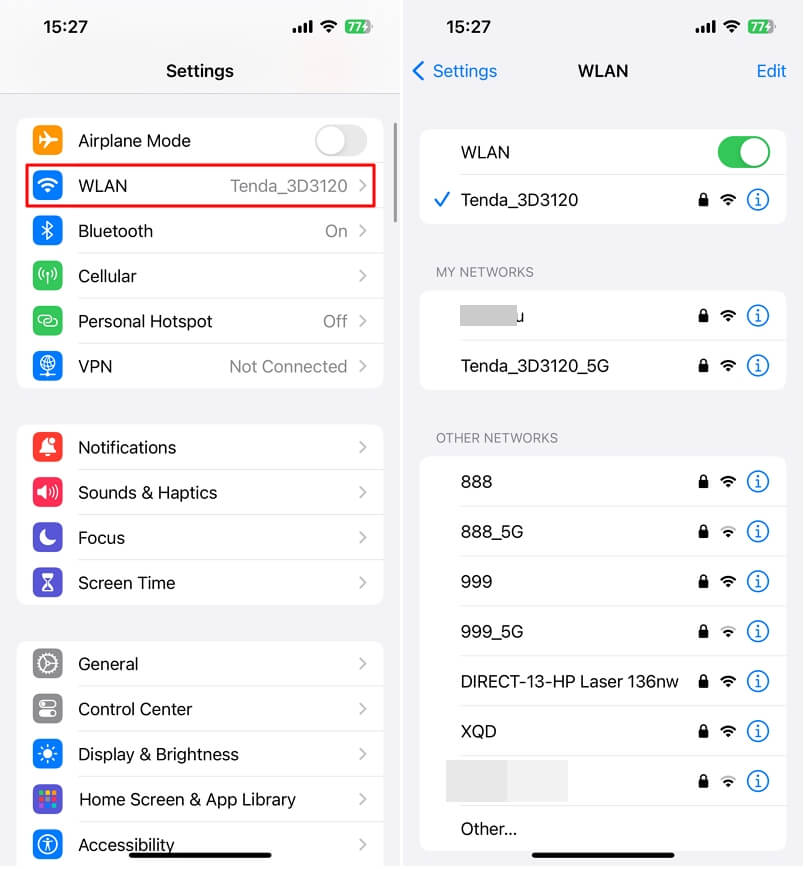 Check Your Network Connection 