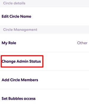 Change Admin Status