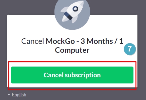 Cancel subscription