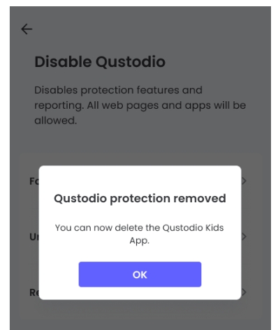 tap OK
