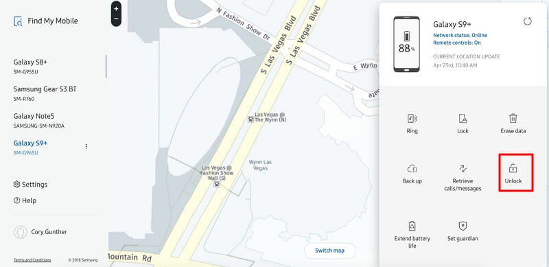 Unlock Your Screen Using Samsung Find My Mobile 