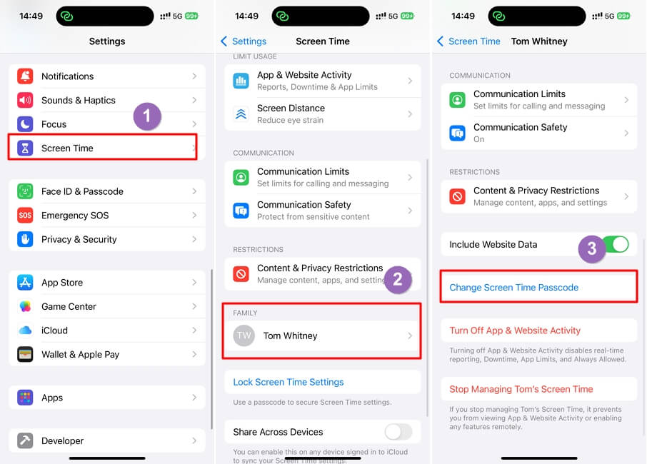 using Apple's Family Sharing feature