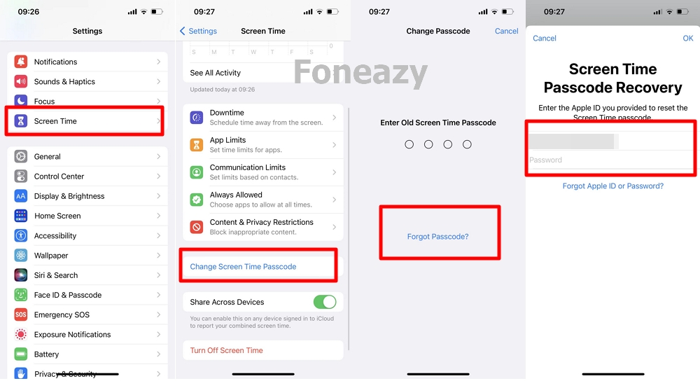 forgot Screen Time Passcode
