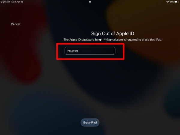 Enter your Apple ID