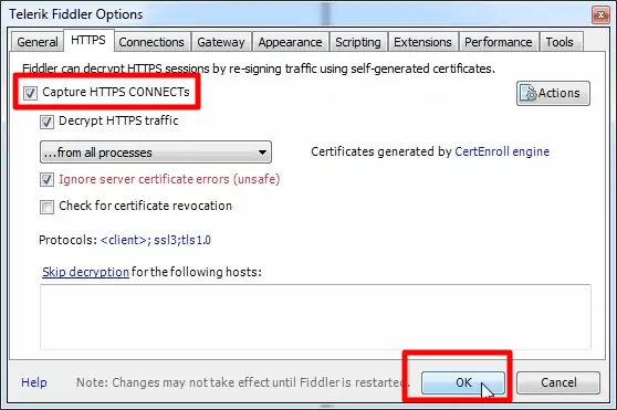 Capture HTTPS CONNECTs