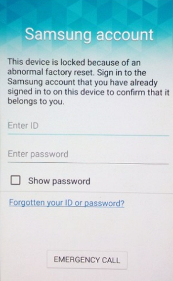 This Device is Locked Because of an Abnormal Factory Rese