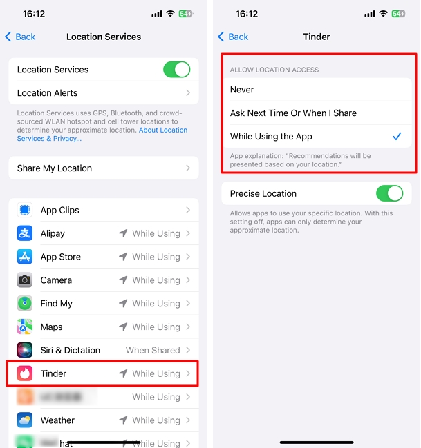 grant access to your device's location