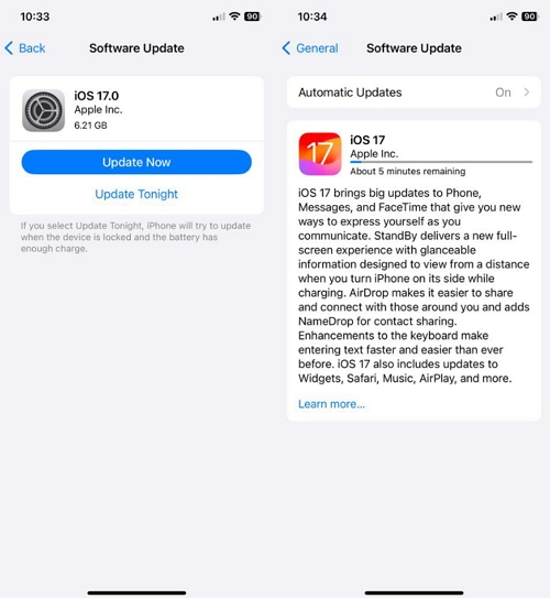 Update iOS 