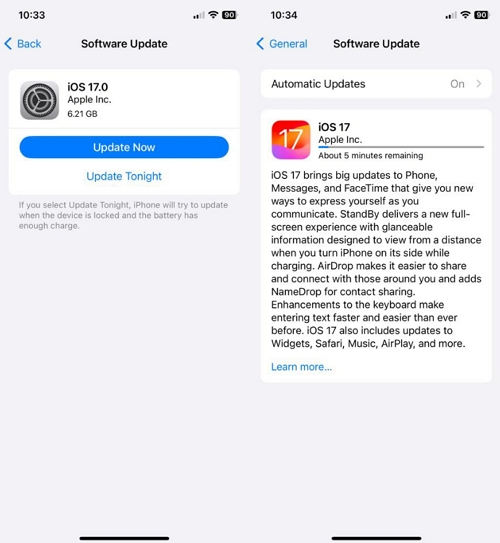 Update iOS on New iPhone 