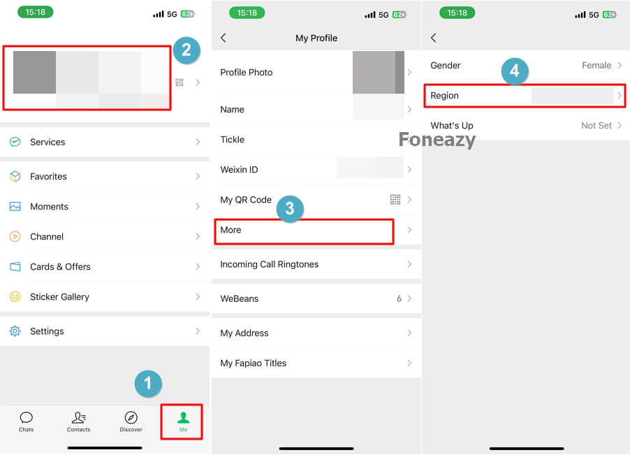 Changing Region Won't Fake Location in WeChat