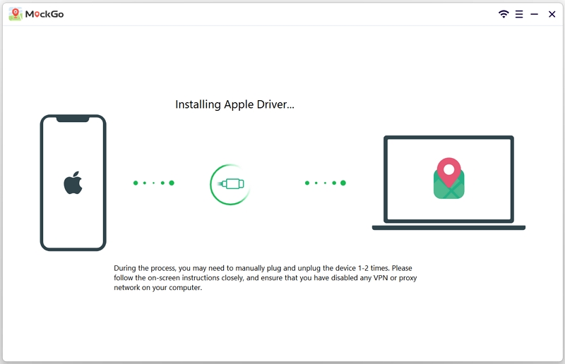 Connect the device running iOS 17 on Windows 