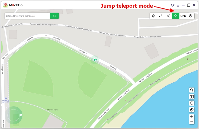Select the Jump Teleport Mode