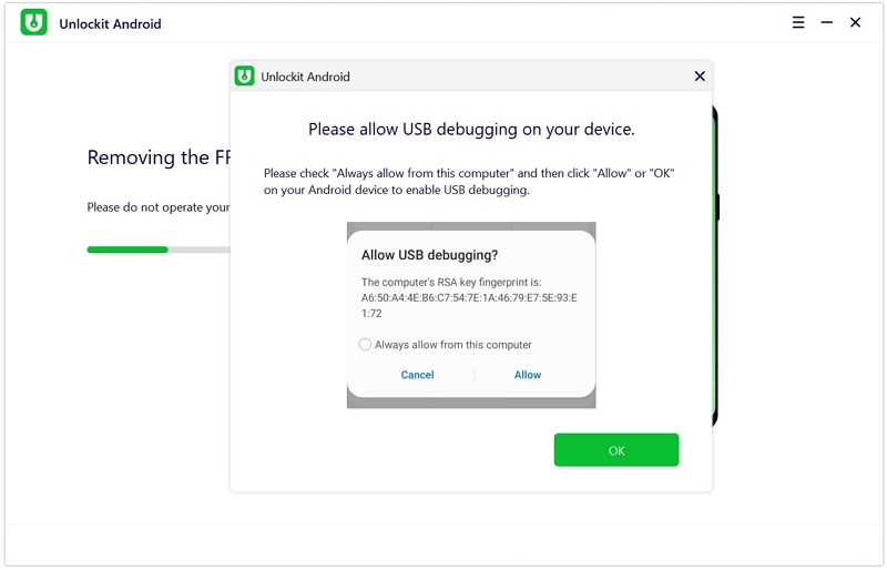 How to Bypass Google Account on Samsung In One Click 5 allow usb debugging