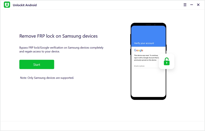 How to Bypass Google Account on Samsung In One Click 2 launch Unlockit Android