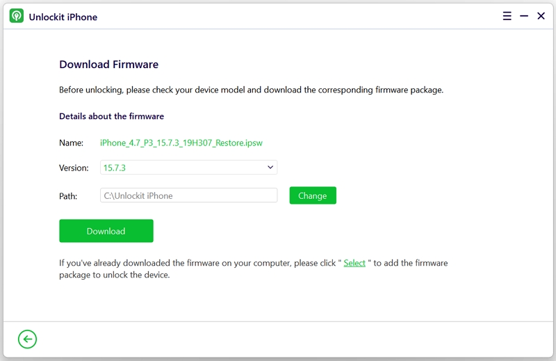 Descargue el firmware más reciente