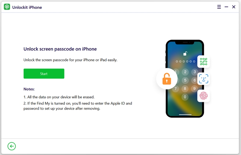 Unlock Screen Passcode home page