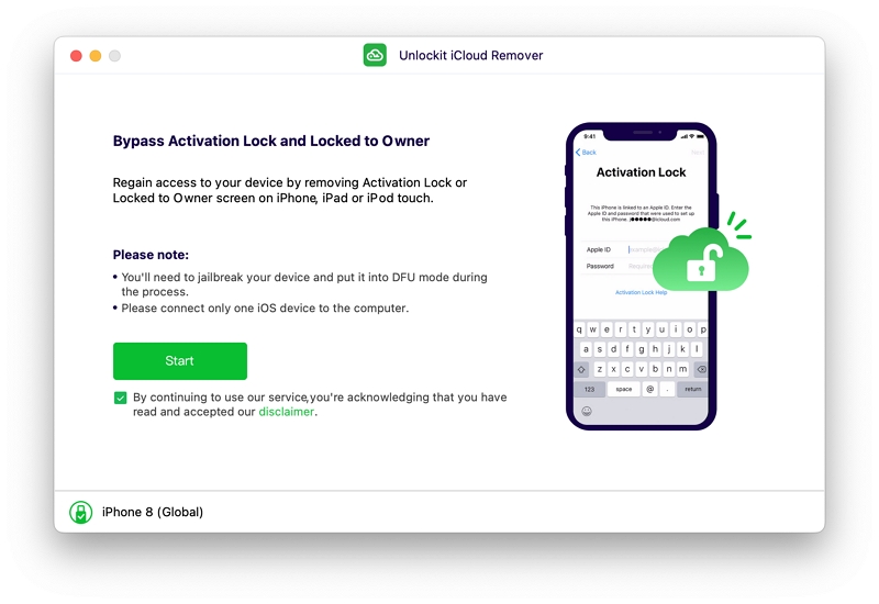 Download and install Unlockit iCloud Remover 