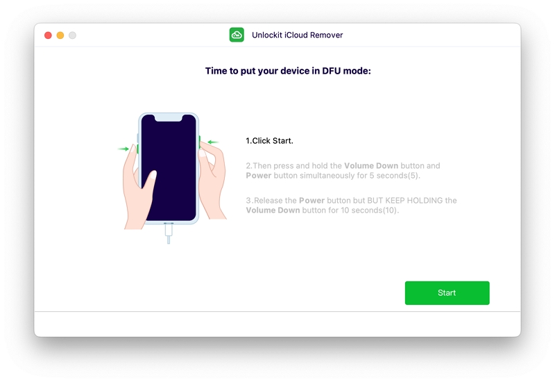 poner manualmente su dispositivo en modo DFU